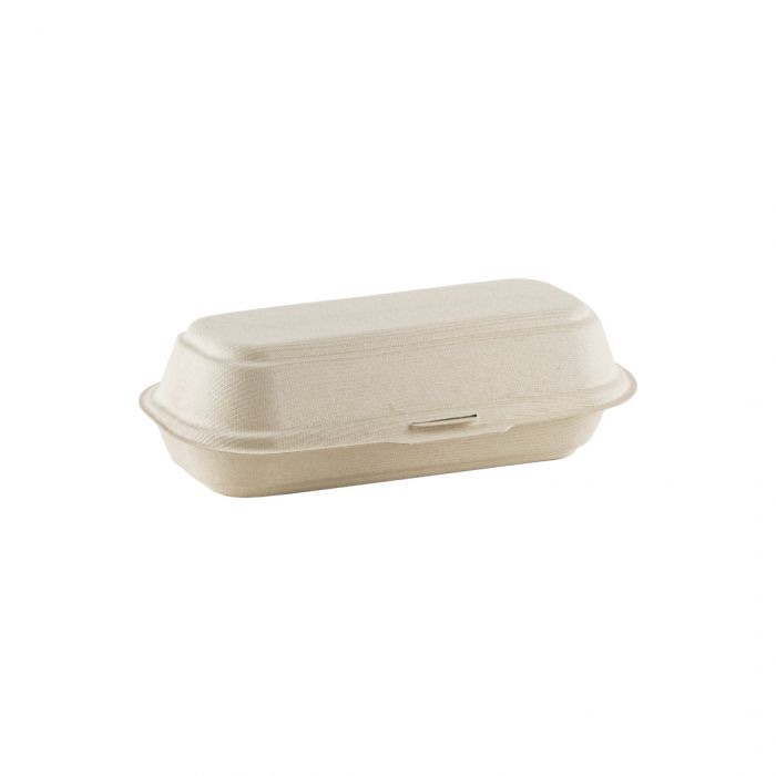 Natureko Suikerriet hotdogbox 20,5x10,3x6,5cm
