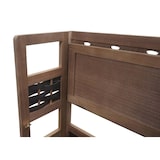 thumbnail of Scaffale libreria pieghevole 4x ripiani HWC-K86 legno polyrattan marrone scuro