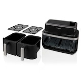 thumbnail of Nedis Doppelte Heißluftfritteuse - 2x4.2 l - Timer: 60 min - Anzahl voreingestellter Programme: 10 - Digital - Schwarz