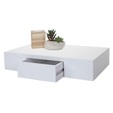thumbnail of Décoshop26 - Étagère murale suspendue avec tiroir 40cm blanc 04_0005679