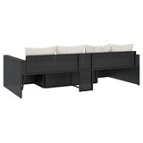 thumbnail of vidaXL 2-tlg. Garten-Lounge-Set mit Kissen Schwarz Poly Rattan