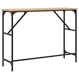 thumbnail of Mesa consola madera de ingeniería roble Sonoma 100x32x75 cm