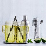 thumbnail of Relaxdays Trinkgläser mit Strohhalm & Deckel, 8er Set Eisteebecher, Limonadengläser Kaktus, 500 ml, Gastro, transparent