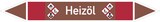 thumbnail of Rohrleitungskennzeichen Heizöl - 100x15 mm Folie selbstklebend