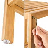 thumbnail of tectake Scaffale verticale in bambù 4 piani 33 x 33 x 97 cm - marrone - 401647