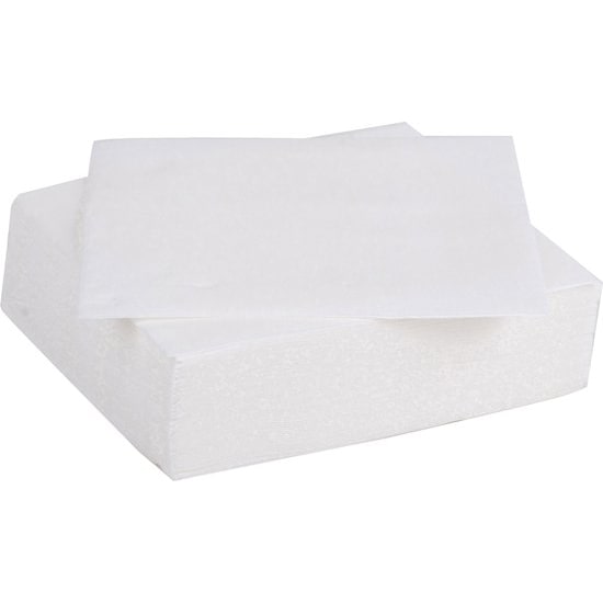 Quadratische Papierservietten – Weiß