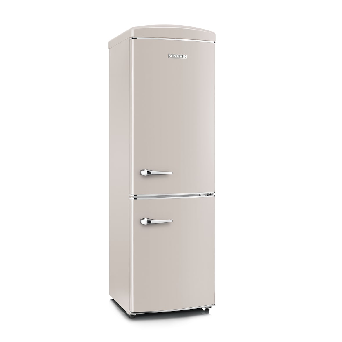 Frigorífico combinado Retro Severin RKG8999; No Frost Total; Capacidade: 315L; Classe energética: E; Altura: 194,3 cm; Termostato mecânico