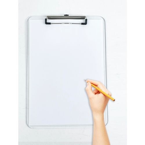 Viking Klemmbrett DIN A4 Kunststoff Grau Hoch