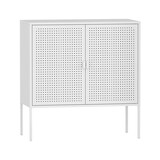 thumbnail of Helloshop26 - Sideboard Kommode Aufbewahrungsmöbel für Wohnzimmer Eingangsbereich Schlafzimmer Stahl 83 x 80 x 40 cm weiß 03_0009021