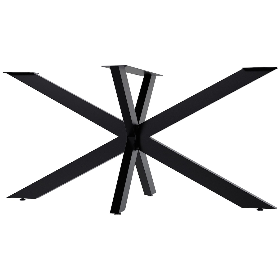 Pés de mesa Hardwick preto/150x78x71 cm