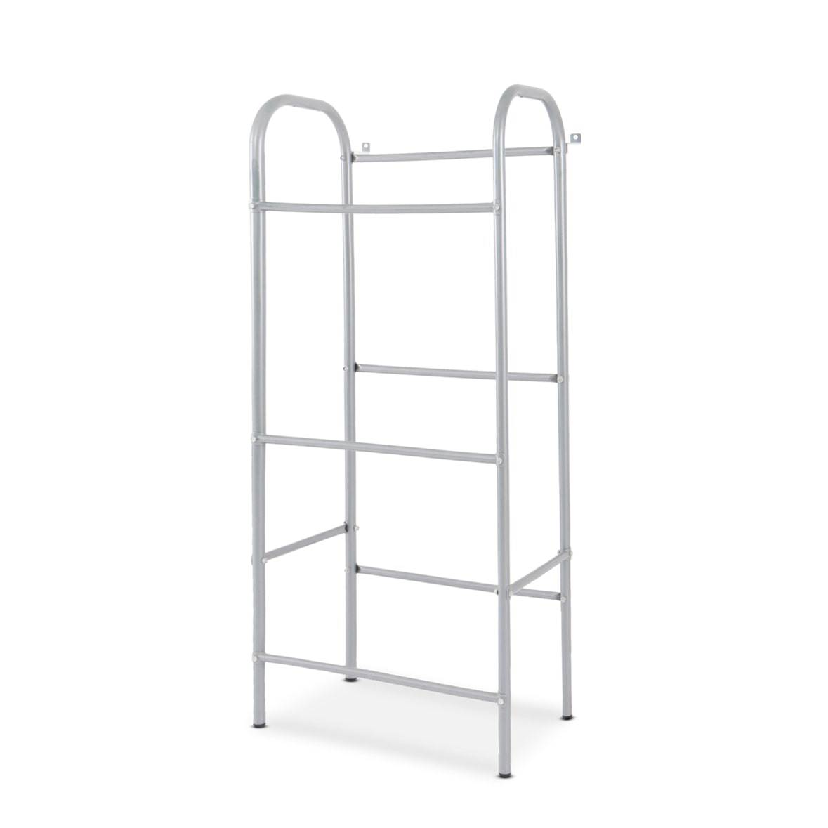 Getränkekistenregal für 3 Kästen "Rocket" - Flaschenregal, Getränkekistenhalter mit Wandbefestigung aus Metall in grau / 49,5 x 32,5 x 115,5 cm