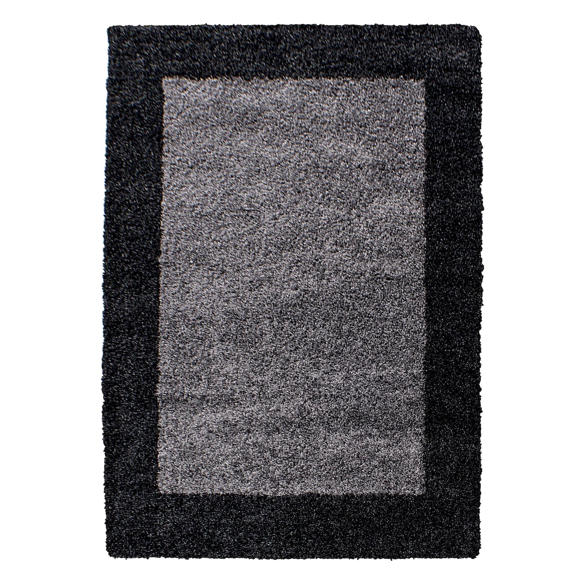 Hochflorteppich Shaggy Elegant Weich Flauschig Waschbar Strapazierfähig Schlafzimmer Anthrazit 100x200 cm – RHEIN von Kadima Design