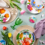 thumbnail of Excelsa Geschirrset 18-Teiliges Blooming Porzellan Bunt