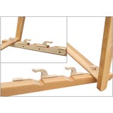 thumbnail of Liegestuhl Gartenliege weiß Sonnenliege Strandliege Holz Deckchair Gartenmöbel Buche 10-303 N