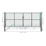 thumbnail of Gartentor Zauntor Gitterzaun Tor 415 x 200 cm / 400 x 150 cm