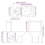 thumbnail of Inodoro WC de esquina cerámica negro