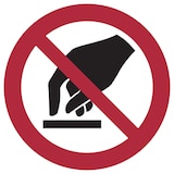 thumbnail of Verbotsschild, Berühren verboten P010 - ASR A1.3 (DIN EN ISO 7010) - 20 mm Folie selbstklebend