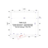 thumbnail of Tiefkühlzelle - 10,4 m³- 2,7 x 2,4 - Höhe 2,2 m - inkl. Wandkühlaggregat - PREMIUM