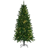 thumbnail of HOMCOM Árbol de Navidad Artificial Altura 180 cm Ignífugo con 714 Ramas 200 Luces LED IPX2 8 Modos Hojas de PVC Apertura Automática Base Plegable