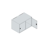 thumbnail of C+P Aufsatzschrank Classic PLUS, 2 Abteile, HxBxT 50x80x50cm, Sicherheitsdrehriegel, Hellgrau/Enzianblau von PROREGAL