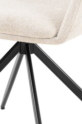 thumbnail of CHEFGASTRO Esszimmerstuhl SANTA BARBARA Stoff HxBxT 81x56x62cm Stoff Creme Küchenstuhl