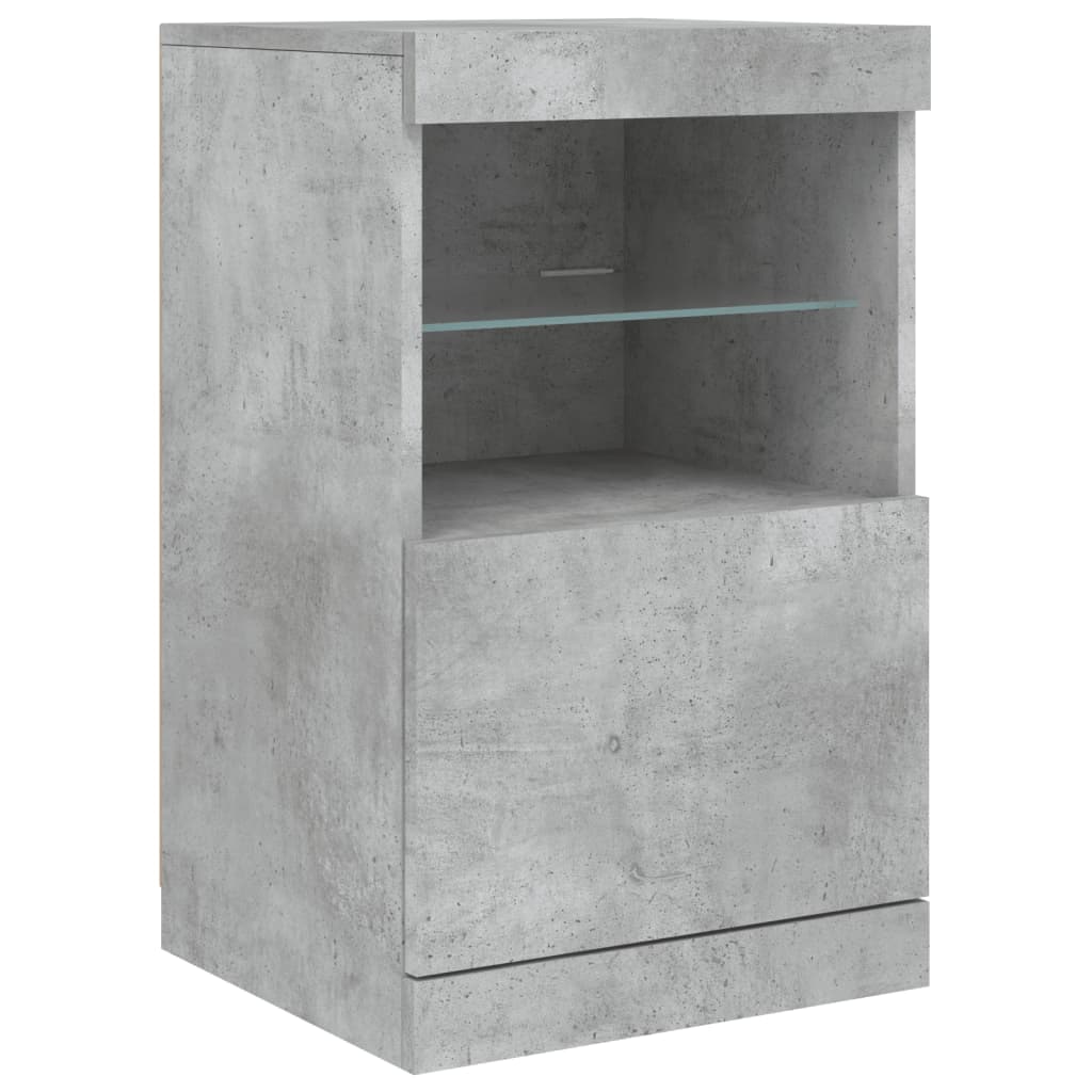 Helloshop26 - Buffet Sideboard Kommode Schrank Aufbewahrungseinheit Organizer für Küche Wohnzimmer Lounge mit LED-Beleuchtung 41 x 02_0029999