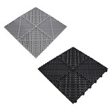 thumbnail of Geventileerde Kliktegels 6m x 6m voor Garage en Werkplaatsen, Antislip - 120 Zwart en 120 Grijs