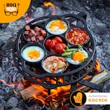 thumbnail of BBQ-Nerd® 6er Muffinbackform aus Gusseisen ? Cupcake Pan für Grill, Ofen & Dutch Oven ? Antihaft Muffinförmchen - Gusseiserne Muffinform mit Henkel