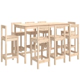 thumbnail of vidaXL 9-tlg. Bar-Set Massivholz Kiefer