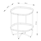 thumbnail of Helloshop26 - Mesa de centro lateral com bandejas removíveis aço 58 x 46 x 46 cm preta 03_0010770