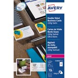 thumbnail of AVERY Pochette de 250 cartes de visite (85x54 mm) 220g coins droits Laser finition satinée
