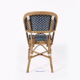 thumbnail of Chaise de terrasse ELYSEE  - Rotin - Bleu et Blanc