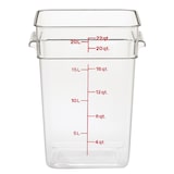 thumbnail of CAMBRO - 22SFSCW-135 - Contenitore quadrato 20,8 L - 25,6 x 31 x 40 cm - Trasparente (Coperchio non incluso).
