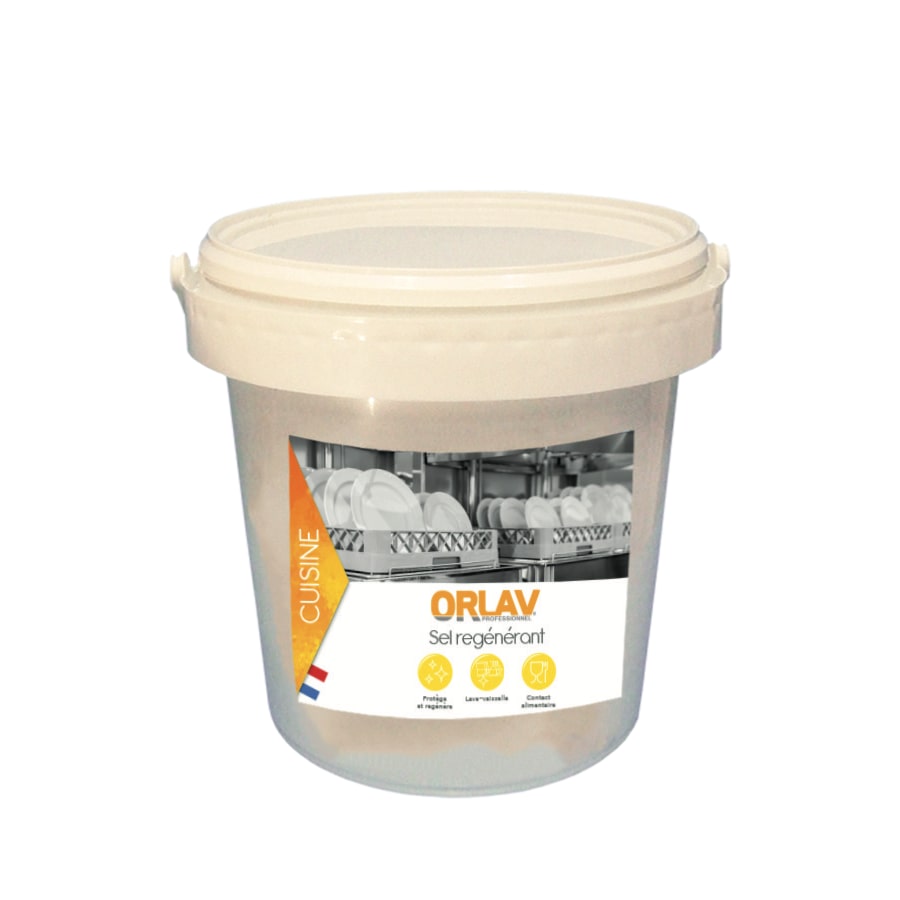 Sel régénérant machine - seau 5 kg - ORLAV