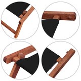 thumbnail of Liegestuhl schwarz Sonnenliege Fußteil Gartenliege Holz Deckchair Strandstuhl Gartenmöbel 10-305 F