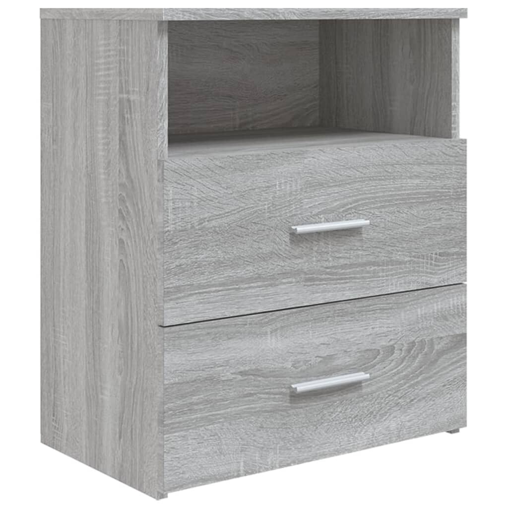 vidaXL Nachttisch Grau Sonoma 50x32x60 cm