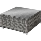 thumbnail of tectake Rattan Lounge Milano - Polyrattan Sitzgruppe mit Sitzpolster - Rattan Gartenmöbel Grau