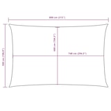 thumbnail of vidaXL Sonnensegel Oxford-Gewebe Rechteckig 5x8 m Anthrazit