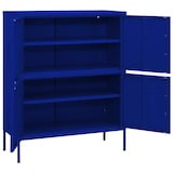 thumbnail of vidaXL Lagerschrank Marineblau 80x35x101,5 cm Stahl