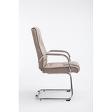 thumbnail of Besucherstuhl DELHI - Stoff Taupe 60x67x104 cm | Besucherstühle Konferenzstuhl Wartezimmerstuhl Bürostühle Bürostuhl Konferenzraum Wartezimmer