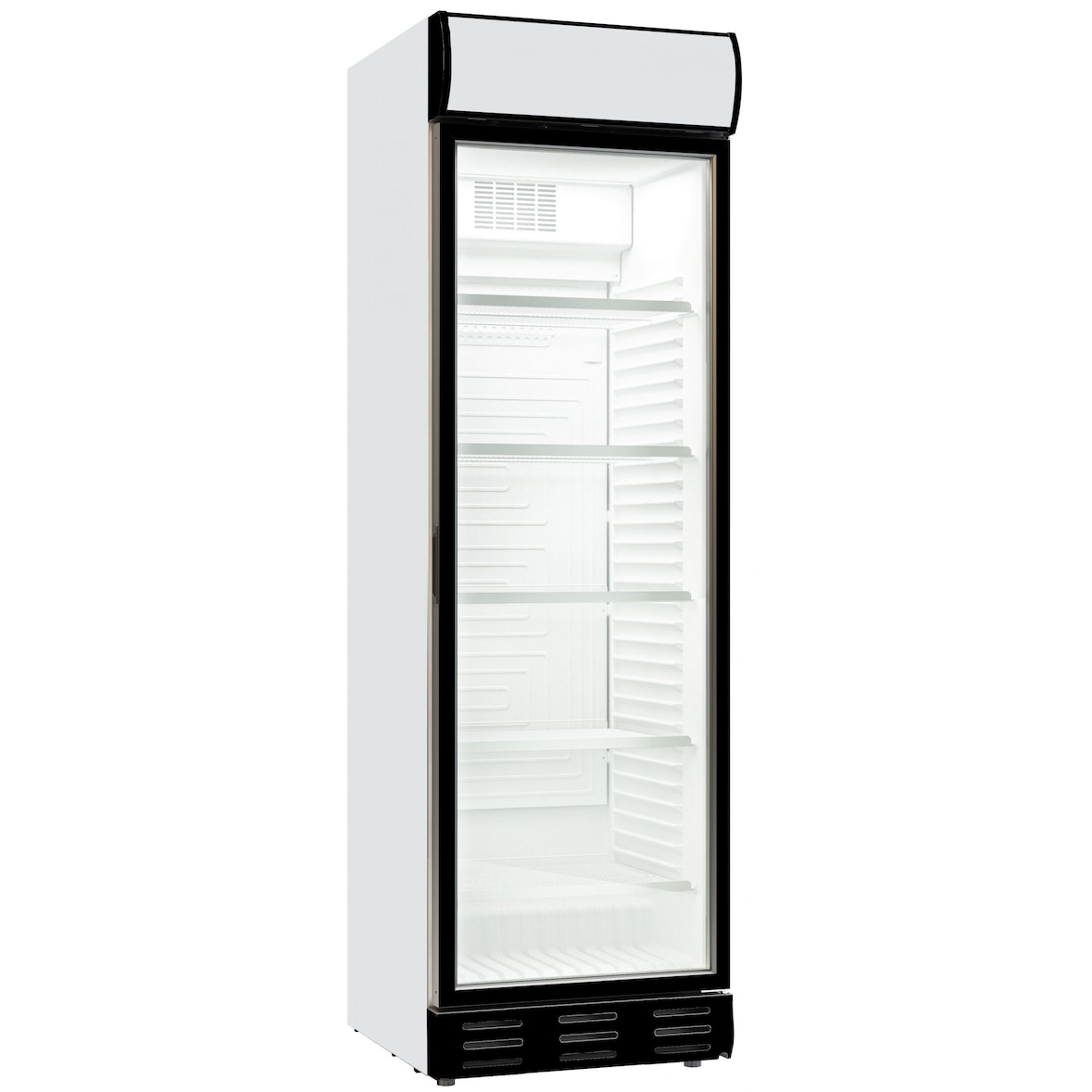 Flaschenkühlschrank 1 Glastür linksseitig Getränkekühlschrank Kühlschrank 382 L