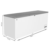 thumbnail of METRO PROFESSIONAL Diepvriezer GHF2700S, 188 x 73.5 x 94.5 cm, 700 L, 125 W, wit/grijs