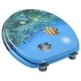 thumbnail of vidaXL Toilettensitz mit Deckel MDF Tiefsee-Design