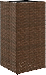 thumbnail of vidaXL Pflanzkübel Braun 40x40x80 cm Poly Rattan