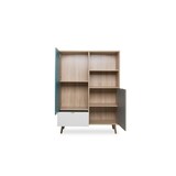 thumbnail of Cuba Buffet Haut Decor Chene Sonoma Et Blanc  - Style Scandinave - L 103 X P 40 X H 139  Cm