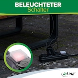 thumbnail of InLine® Outdoor-Steckdosenleiste, 3-fach Schutzkontakt, IP44, mit Schalter, 10m