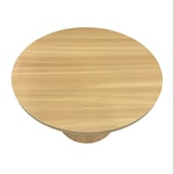 thumbnail of Tavolino rotondo scandinavo 70 cm FSC in legno chiaro