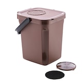 thumbnail of Caixote do lixo orgânico com filtro de carvão ativo. Capacidade 10 litros. Cor marron. DENOX.
