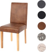 thumbnail of Esszimmerstuhl klassisch und zeitlos | HxBxT 90x43x56cm | Sitzhöhe 45cm | Stoff/Textil | helle Beine | Wildlederimitat | Küchenstuhl Stuhl