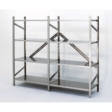 thumbnail of Scaffale inox con piani lisci a norma HACCP per settore alimentare cm. 130x40x200h